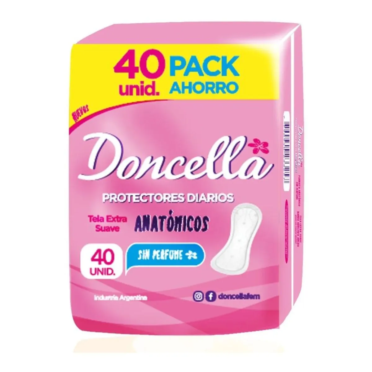 Protectores diarios doncella x 40